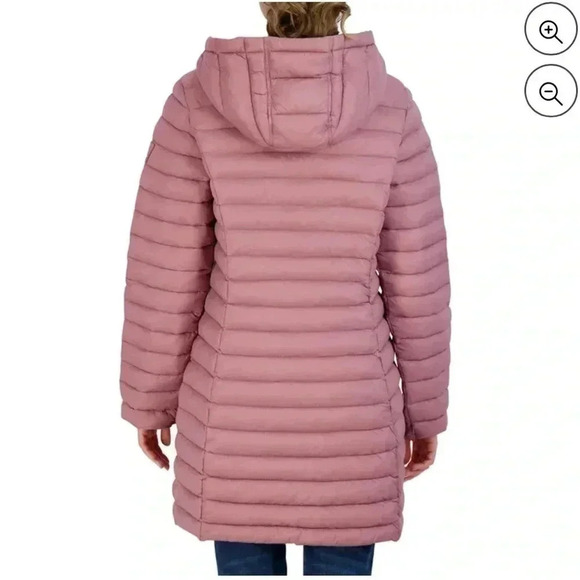 Reebok Women's Midweight Dusty Rose Puffer Coat  sz 3 X - Picture 8 of 9